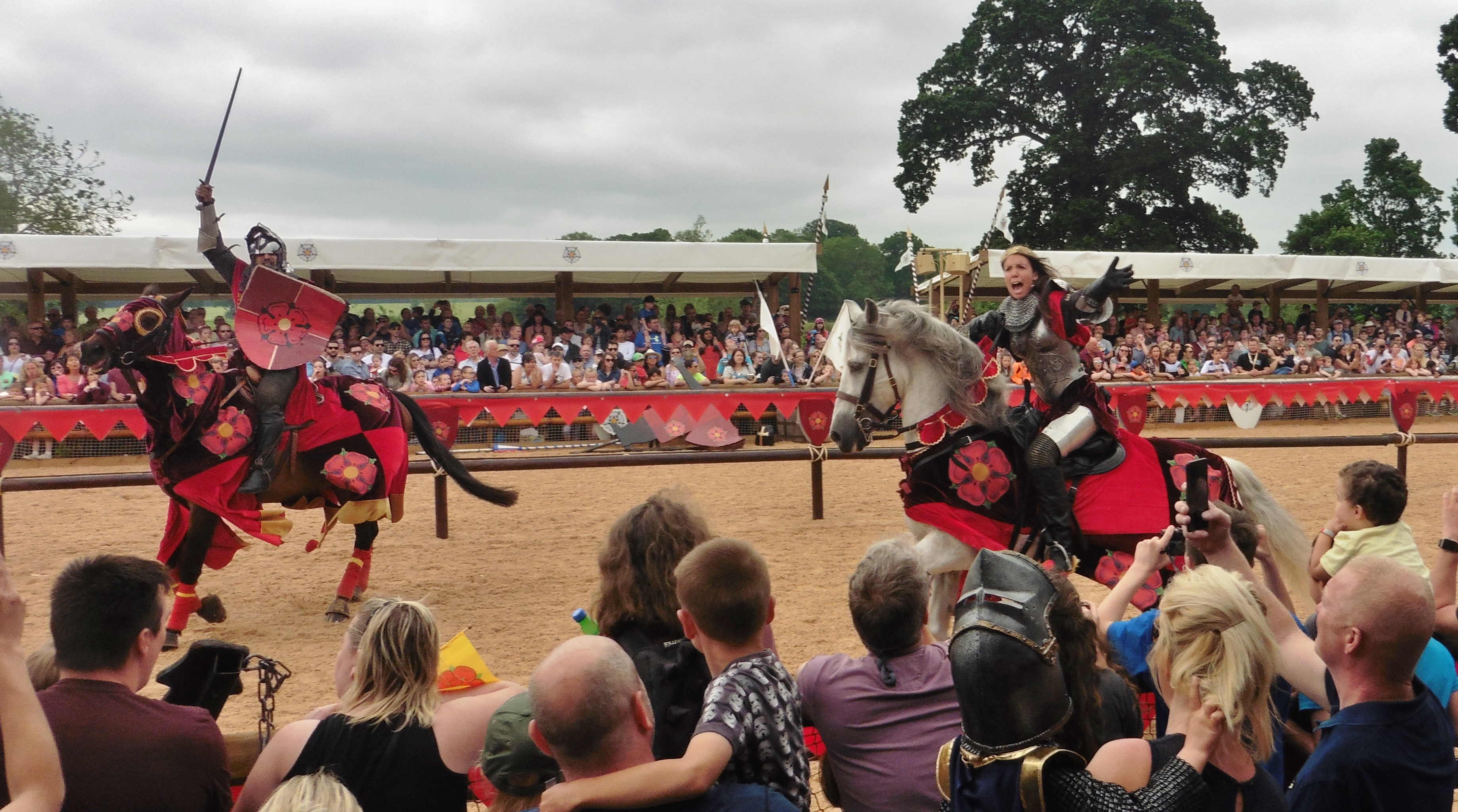 War of the Roses show at Warwick Castle May 27 2017