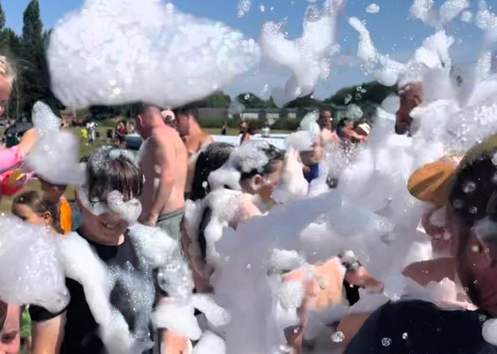 Foam party, Billing Aquadrome, Northampton